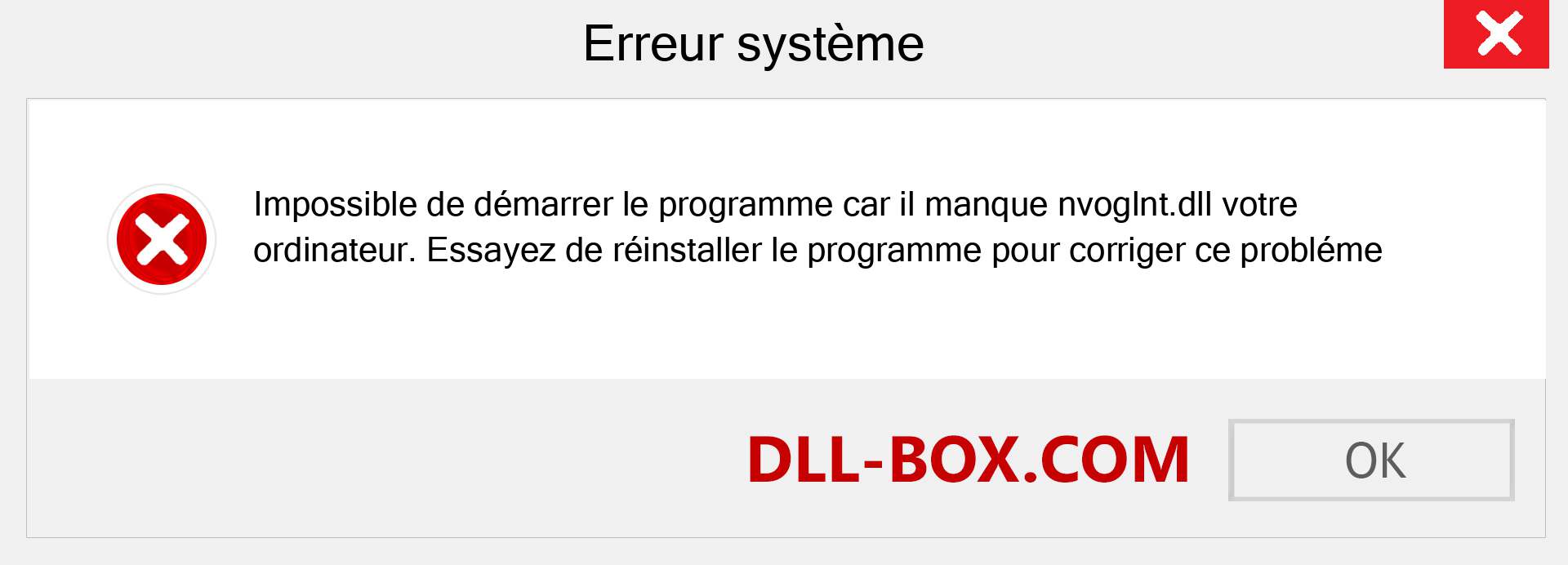 Le fichier nvoglnt.dll est manquant ?. Télécharger pour Windows 7, 8, 10 - Correction de l'erreur manquante nvoglnt dll sur Windows, photos, images